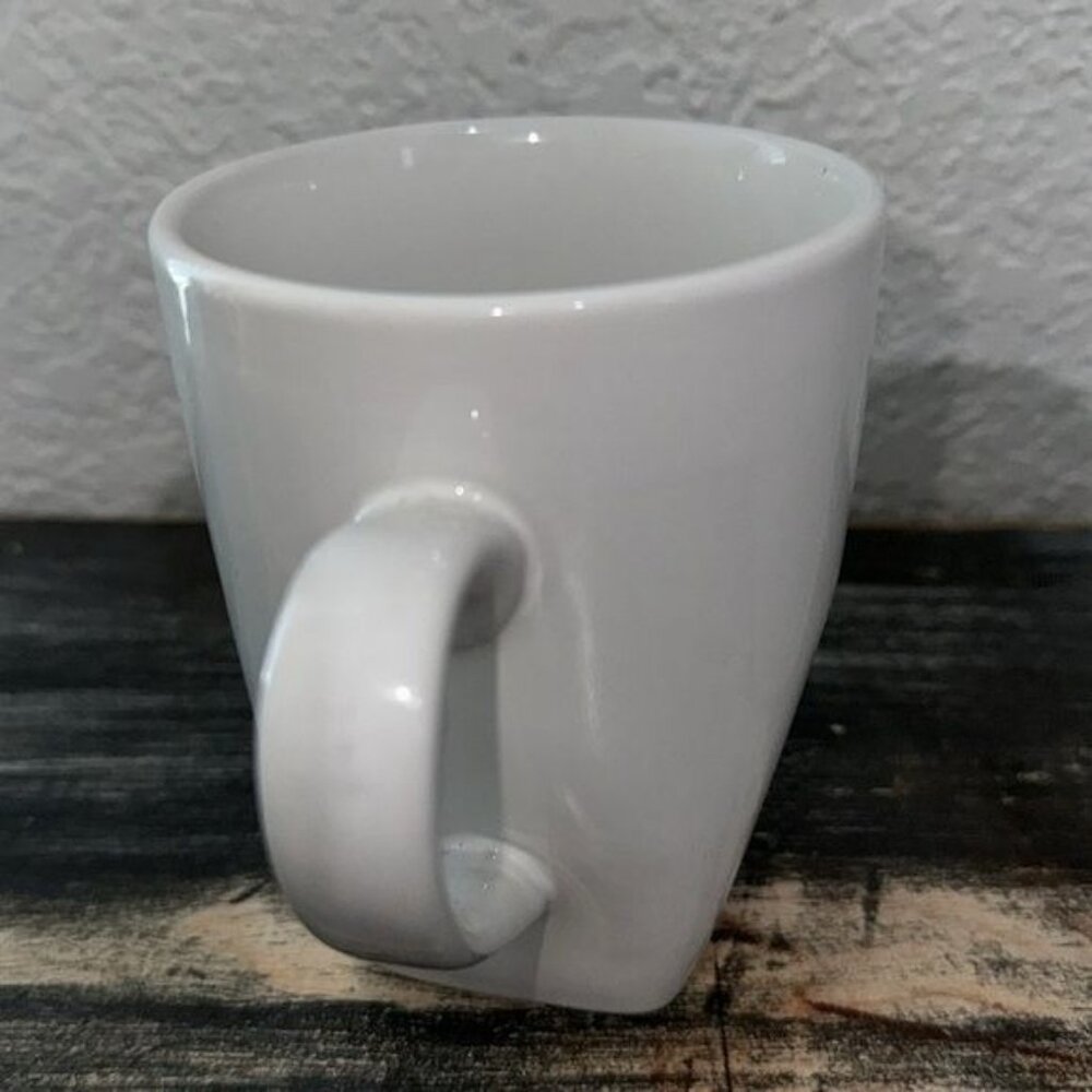 Set Of 4 Palm Restaurant Quality Stoneware Coffee Mugs White - Picture 5 of 8